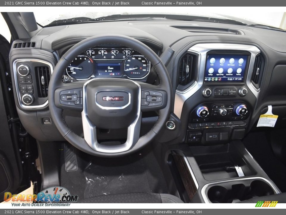 2021 GMC Sierra 1500 Elevation Crew Cab 4WD Onyx Black / Jet Black Photo #12