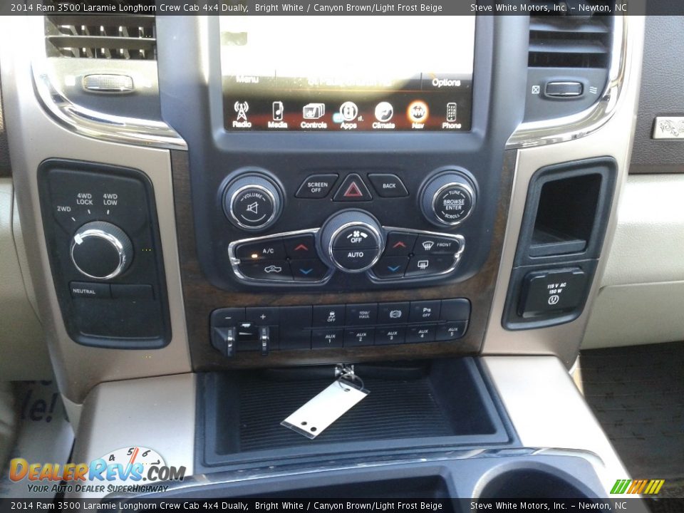 Controls of 2014 Ram 3500 Laramie Longhorn Crew Cab 4x4 Dually Photo #17