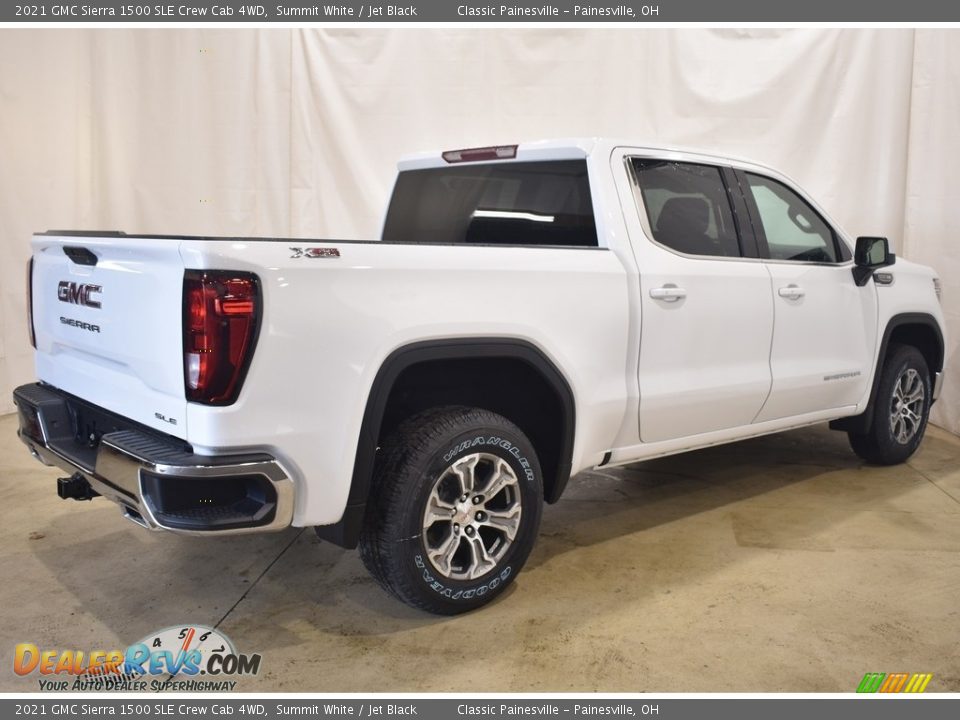 2021 GMC Sierra 1500 SLE Crew Cab 4WD Summit White / Jet Black Photo #2