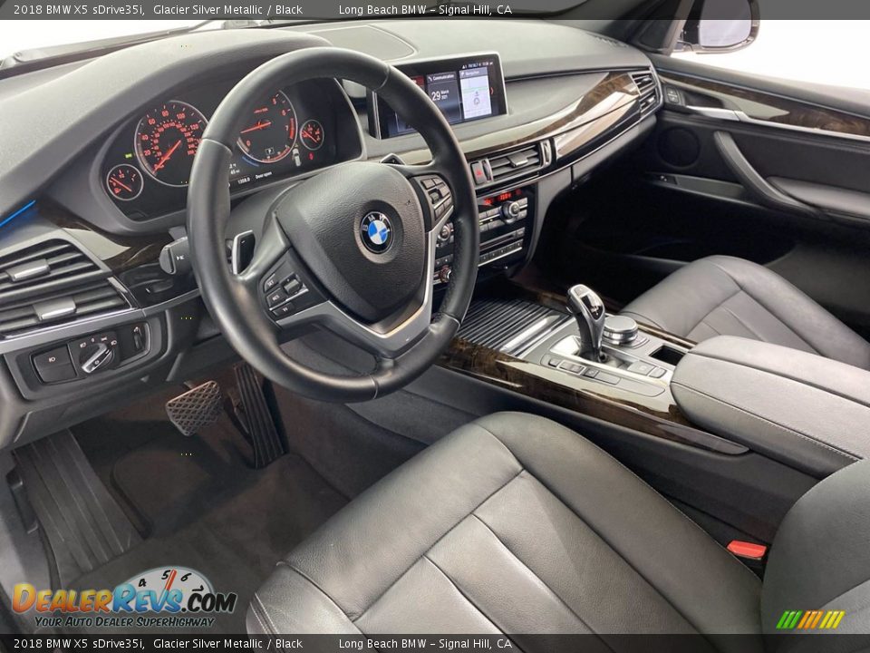 2018 BMW X5 sDrive35i Glacier Silver Metallic / Black Photo #16