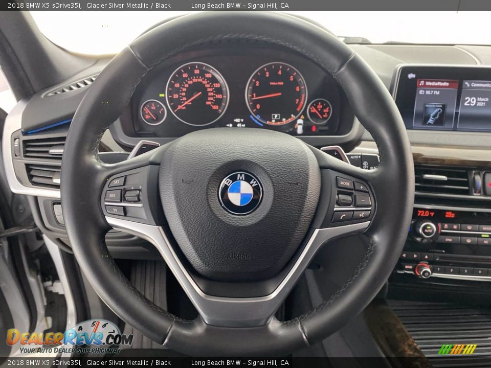 2018 BMW X5 sDrive35i Glacier Silver Metallic / Black Photo #18