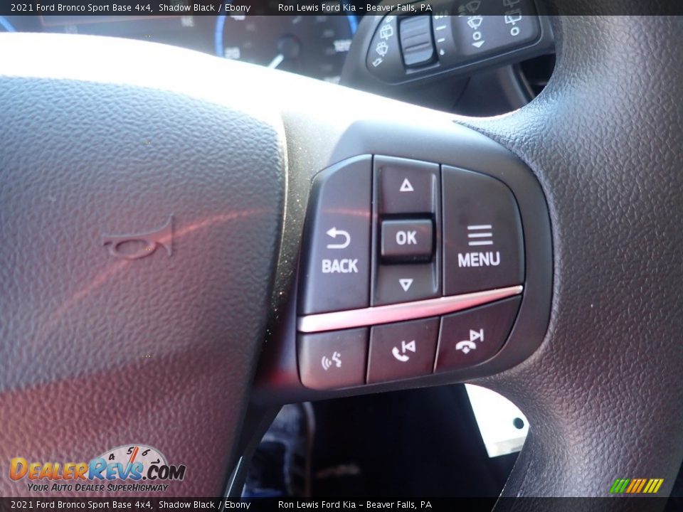 2021 Ford Bronco Sport Base 4x4 Shadow Black / Ebony Photo #20