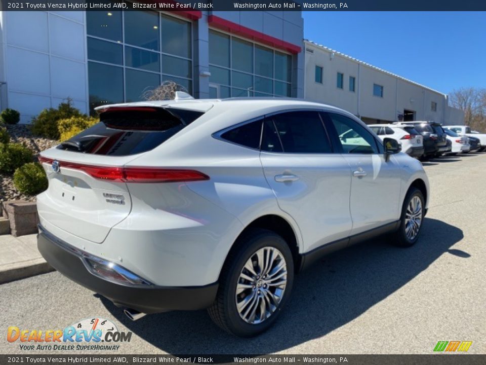 2021 Toyota Venza Hybrid Limited AWD Blizzard White Pearl / Black Photo #13