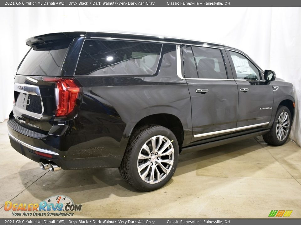 2021 GMC Yukon XL Denali 4WD Onyx Black / Dark Walnut/­Very Dark Ash Gray Photo #2