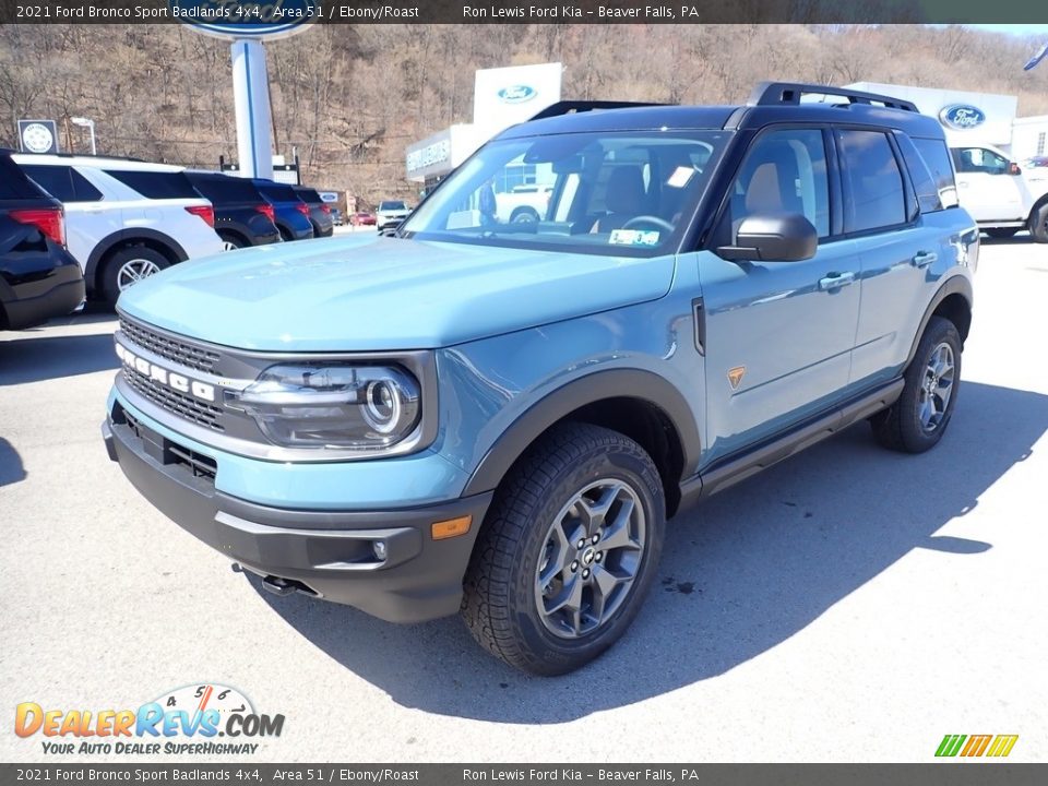 2021 Ford Bronco Sport Badlands 4x4 Area 51 / Ebony/Roast Photo #5