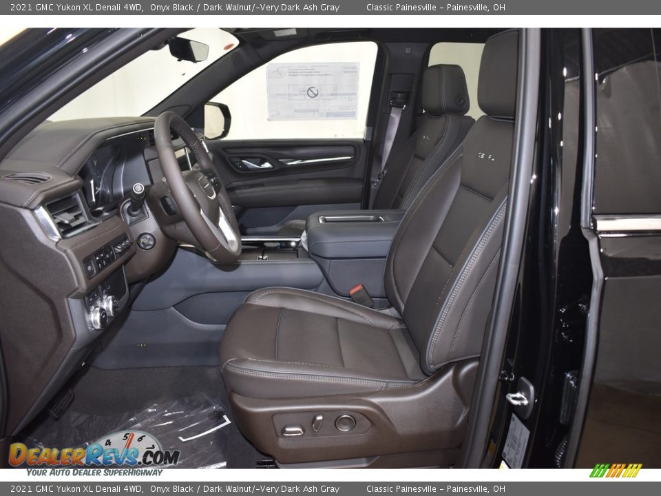 2021 GMC Yukon XL Denali 4WD Onyx Black / Dark Walnut/­Very Dark Ash Gray Photo #7