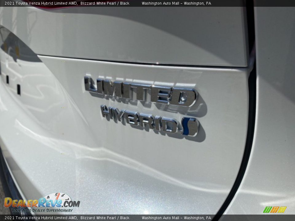 2021 Toyota Venza Hybrid Limited AWD Blizzard White Pearl / Black Photo #24