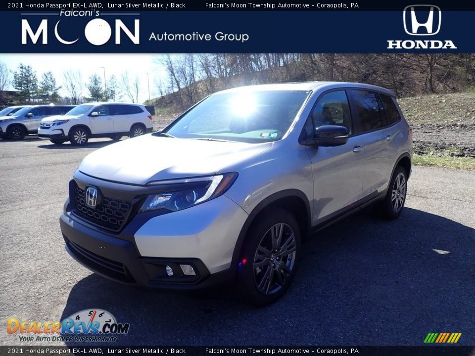 2021 Honda Passport EX-L AWD Lunar Silver Metallic / Black Photo #1