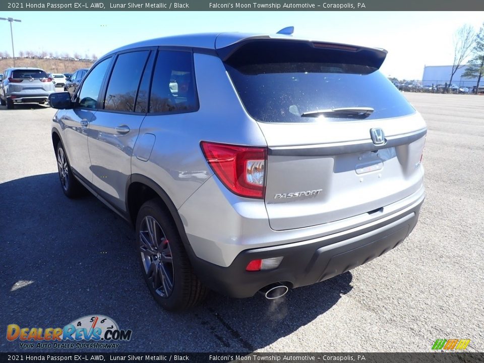 2021 Honda Passport EX-L AWD Lunar Silver Metallic / Black Photo #2