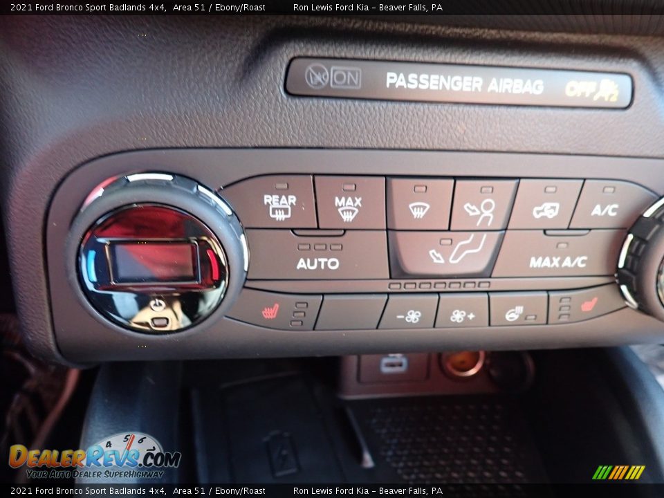 Controls of 2021 Ford Bronco Sport Badlands 4x4 Photo #22