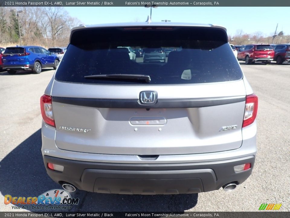 2021 Honda Passport EX-L AWD Lunar Silver Metallic / Black Photo #3