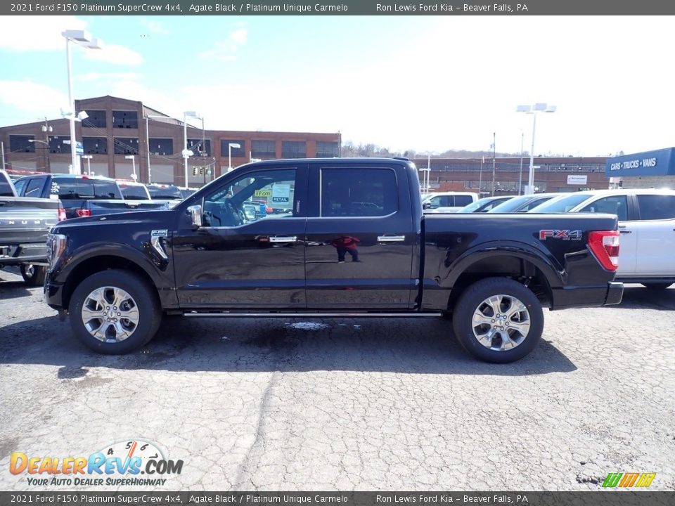 Agate Black 2021 Ford F150 Platinum SuperCrew 4x4 Photo #6