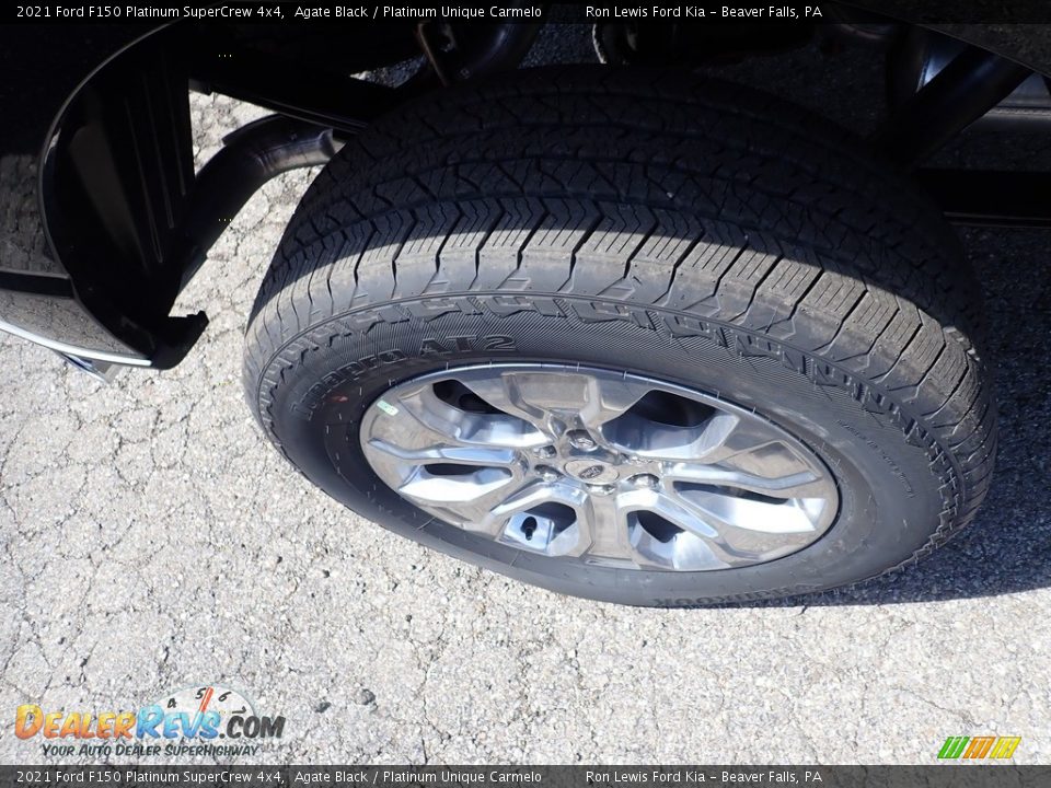 2021 Ford F150 Platinum SuperCrew 4x4 Agate Black / Platinum Unique Carmelo Photo #10