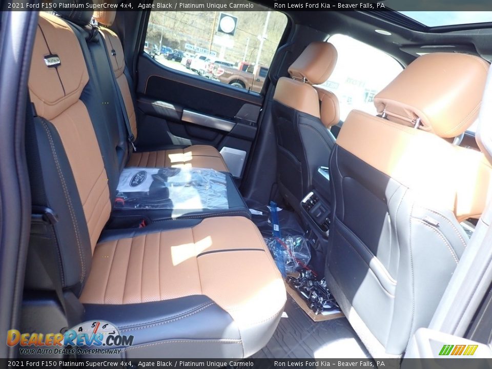 Rear Seat of 2021 Ford F150 Platinum SuperCrew 4x4 Photo #11