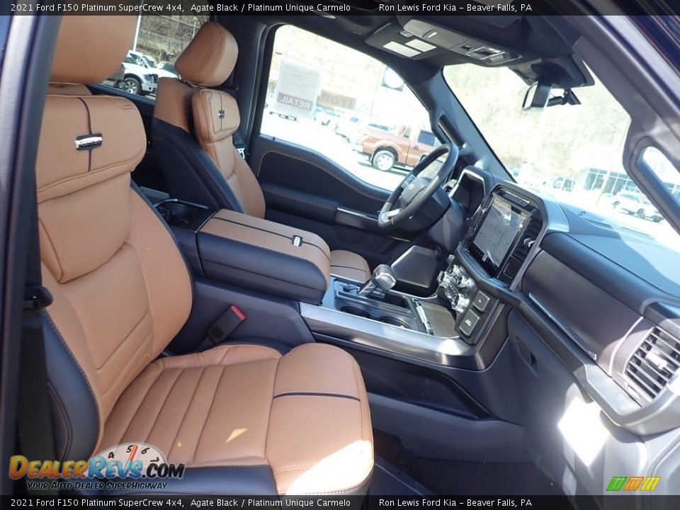 Front Seat of 2021 Ford F150 Platinum SuperCrew 4x4 Photo #12