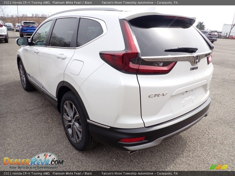 2021 Honda CR-V Touring AWD Platinum White Pearl / Black Photo #3