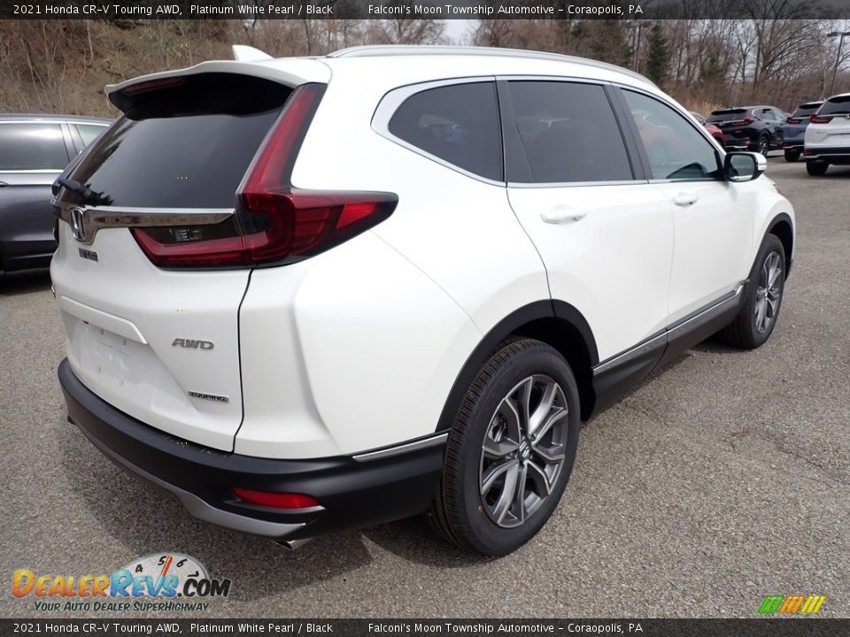 2021 Honda CR-V Touring AWD Platinum White Pearl / Black Photo #5