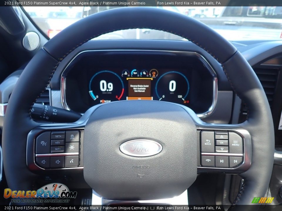 2021 Ford F150 Platinum SuperCrew 4x4 Steering Wheel Photo #20
