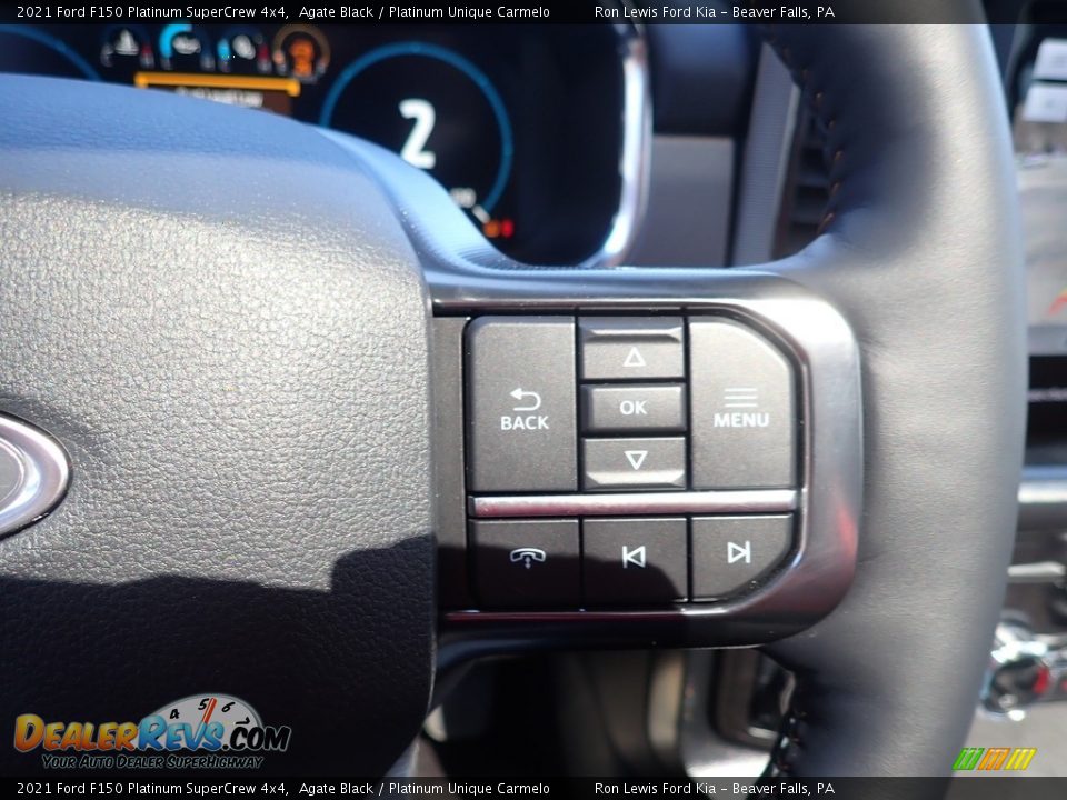 2021 Ford F150 Platinum SuperCrew 4x4 Steering Wheel Photo #23