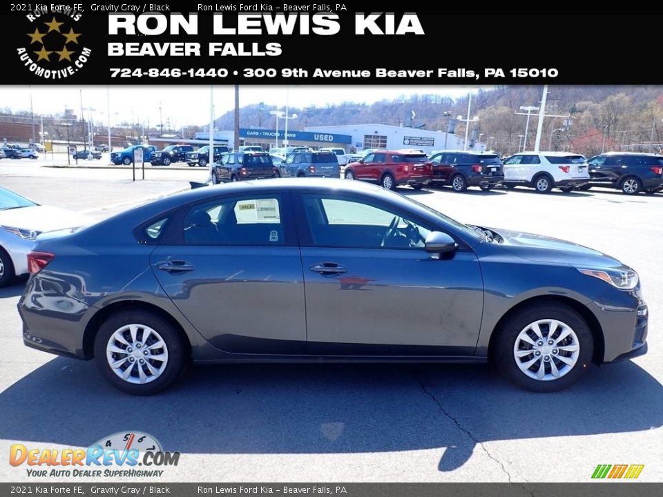 2021 Kia Forte FE Gravity Gray / Black Photo #1