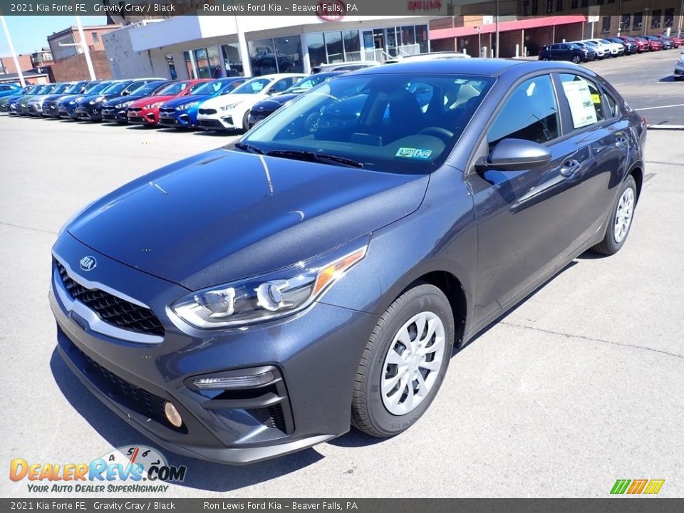 2021 Kia Forte FE Gravity Gray / Black Photo #5