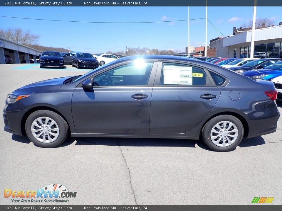 2021 Kia Forte FE Gravity Gray / Black Photo #6