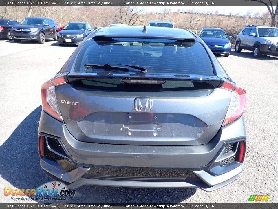 2021 Honda Civic EX Hatchback Polished Metal Metallic / Black Photo #3