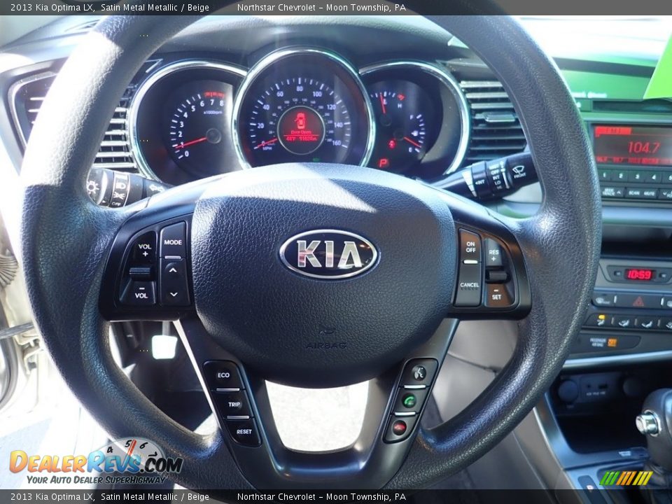 2013 Kia Optima LX Satin Metal Metallic / Beige Photo #26