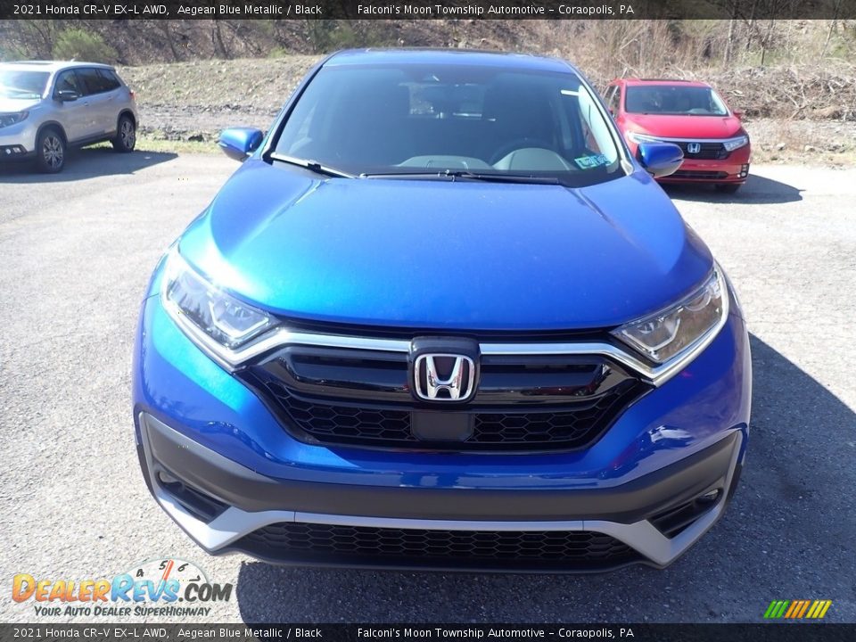 2021 Honda CR-V EX-L AWD Aegean Blue Metallic / Black Photo #6