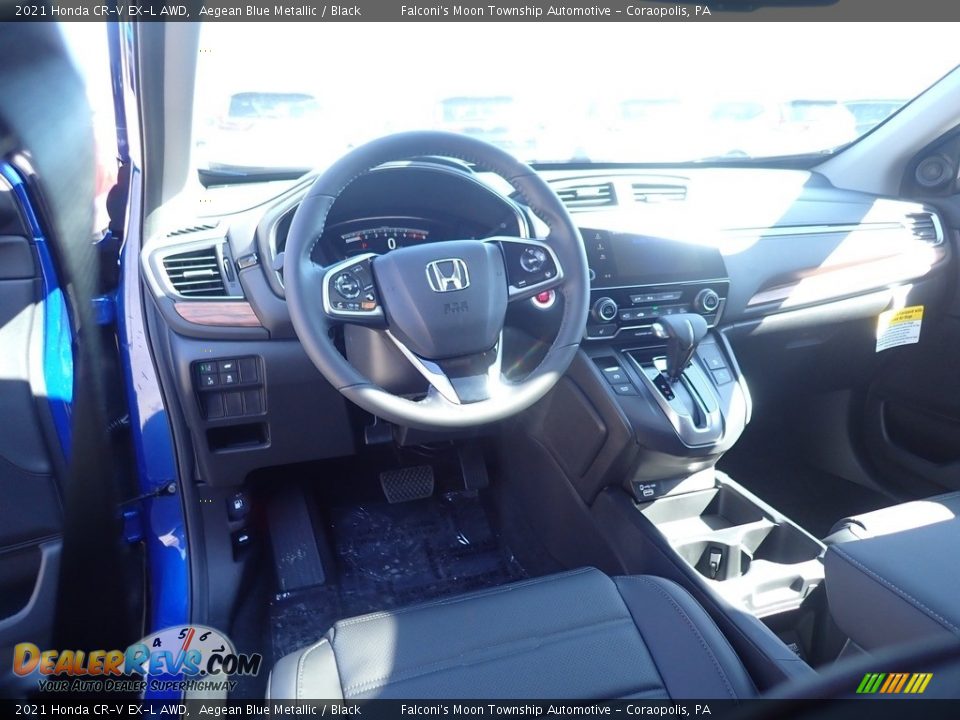 2021 Honda CR-V EX-L AWD Aegean Blue Metallic / Black Photo #10