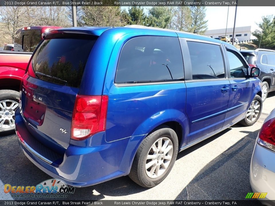 2013 Dodge Grand Caravan R/T Blue Streak Pearl / Black Photo #3