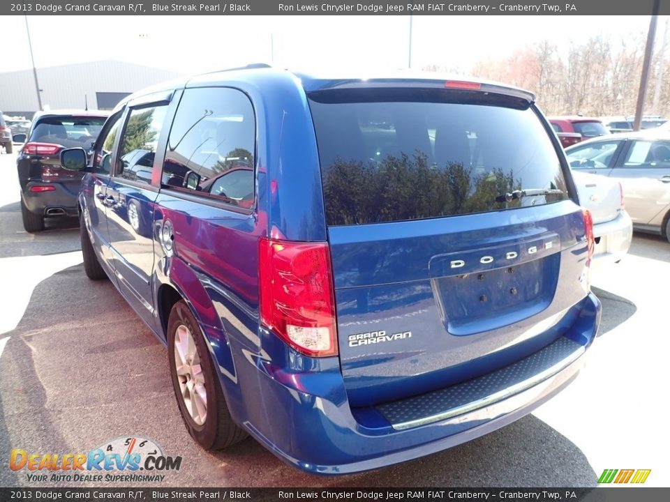 2013 Dodge Grand Caravan R/T Blue Streak Pearl / Black Photo #4