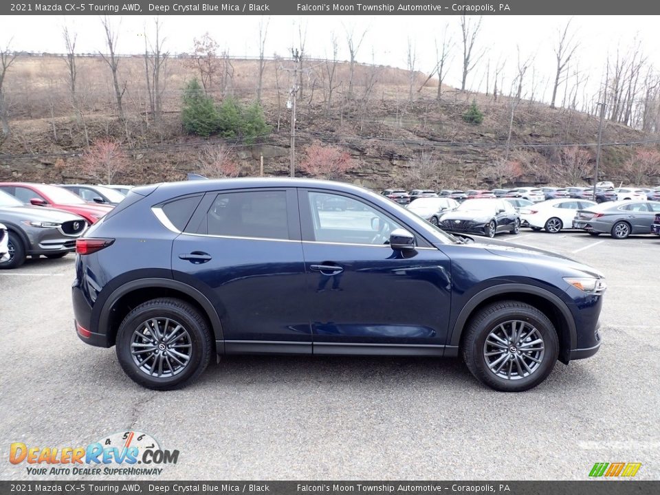 2021 Mazda CX-5 Touring AWD Deep Crystal Blue Mica / Black Photo #1