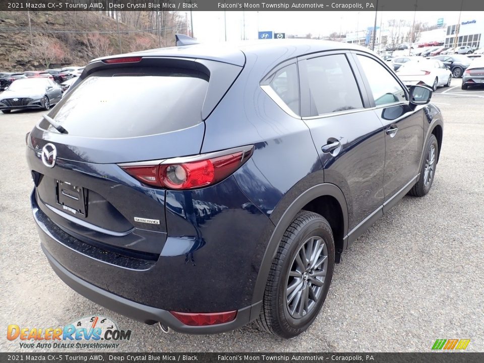 2021 Mazda CX-5 Touring AWD Deep Crystal Blue Mica / Black Photo #2