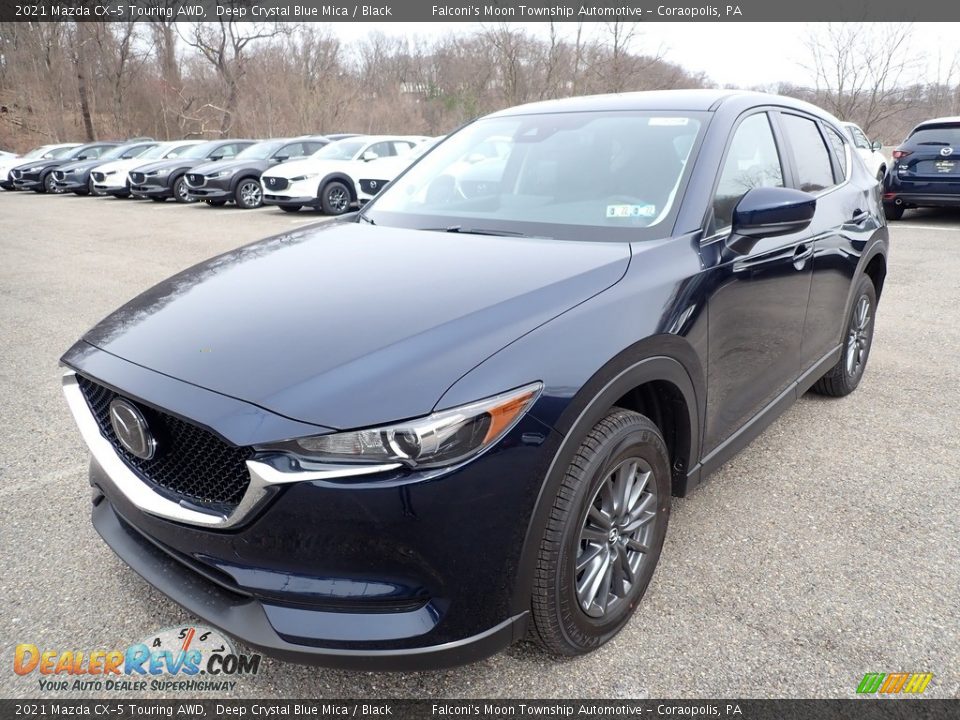 2021 Mazda CX-5 Touring AWD Deep Crystal Blue Mica / Black Photo #5