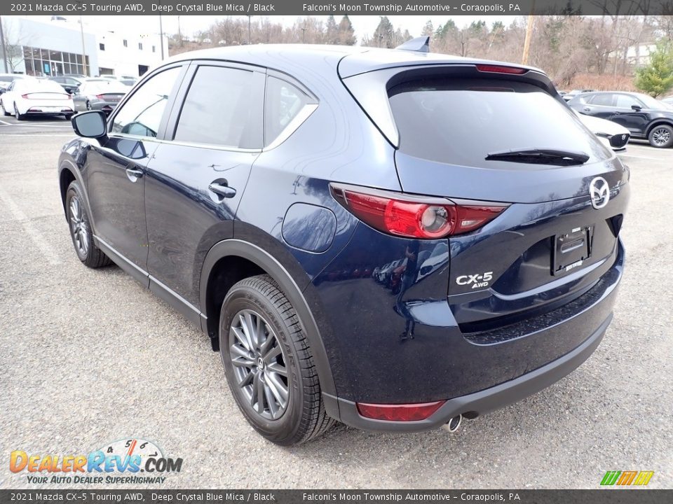 2021 Mazda CX-5 Touring AWD Deep Crystal Blue Mica / Black Photo #6
