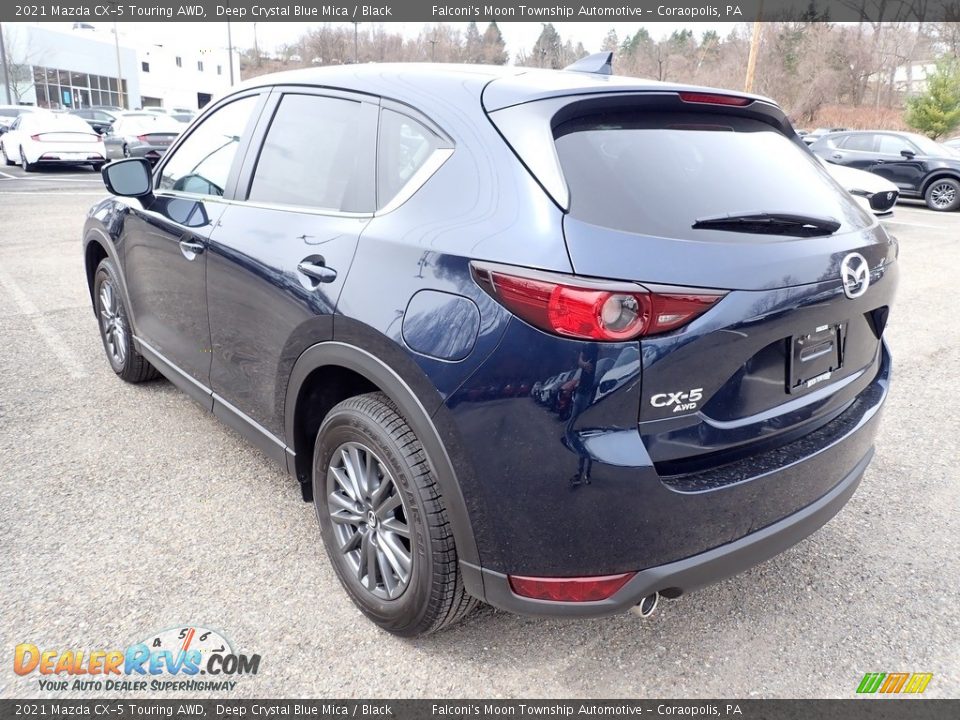 2021 Mazda CX-5 Touring AWD Deep Crystal Blue Mica / Black Photo #6