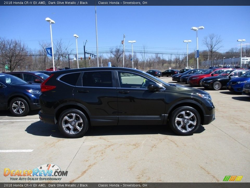 2018 Honda CR-V EX AWD Dark Olive Metallic / Black Photo #4