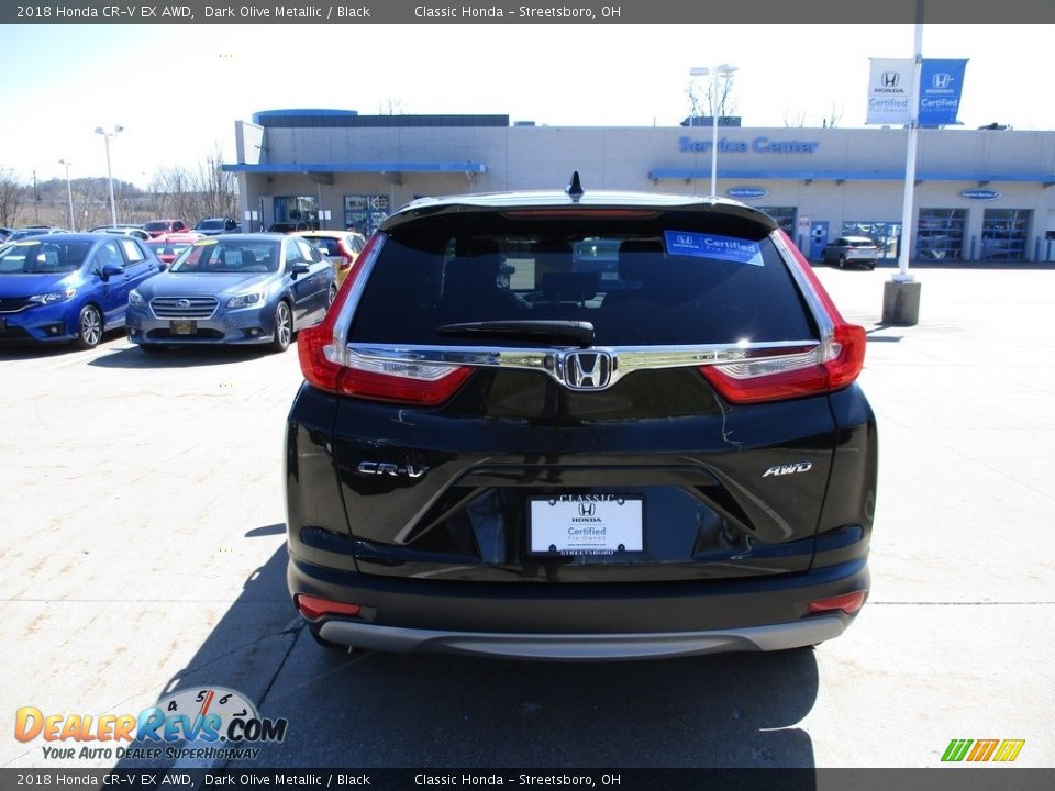 2018 Honda CR-V EX AWD Dark Olive Metallic / Black Photo #7