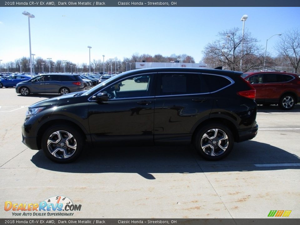 2018 Honda CR-V EX AWD Dark Olive Metallic / Black Photo #8