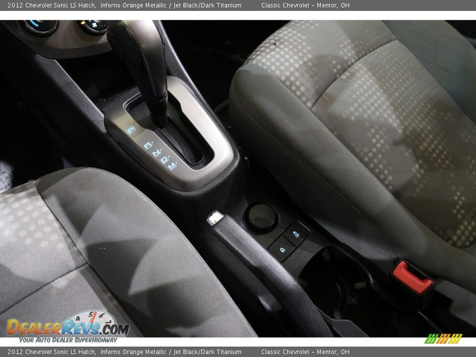 2012 Chevrolet Sonic LS Hatch Inferno Orange Metallic / Jet Black/Dark Titanium Photo #10