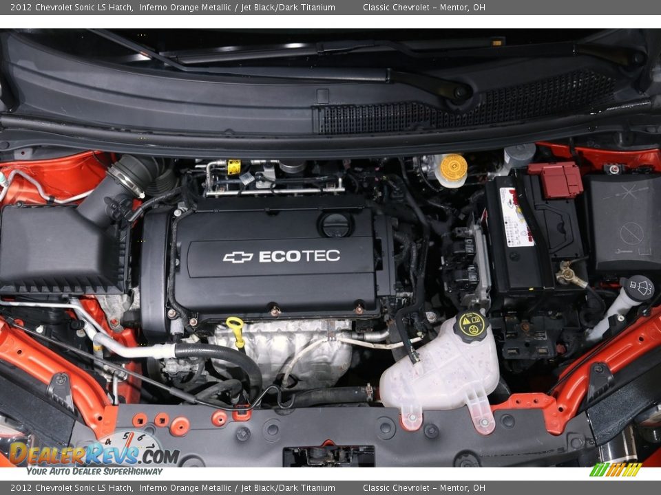 2012 Chevrolet Sonic LS Hatch Inferno Orange Metallic / Jet Black/Dark Titanium Photo #15