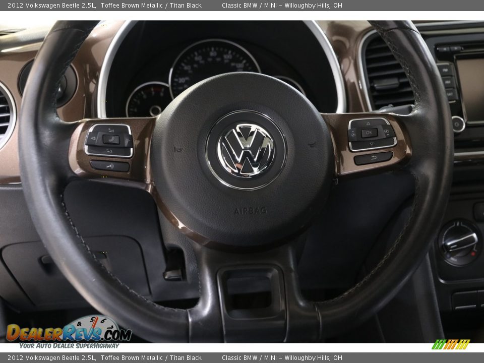 2012 Volkswagen Beetle 2.5L Toffee Brown Metallic / Titan Black Photo #7