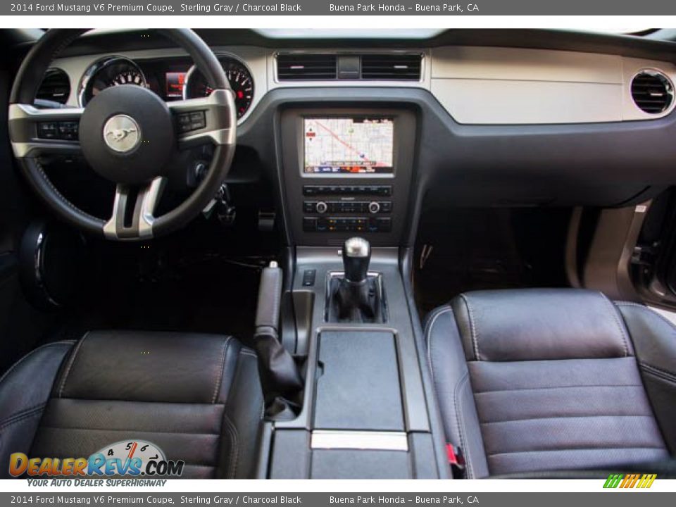 2014 Ford Mustang V6 Premium Coupe Sterling Gray / Charcoal Black Photo #5