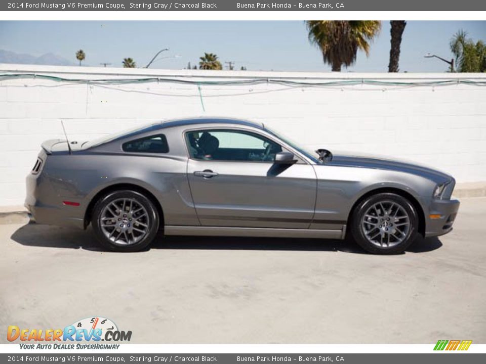 2014 Ford Mustang V6 Premium Coupe Sterling Gray / Charcoal Black Photo #12