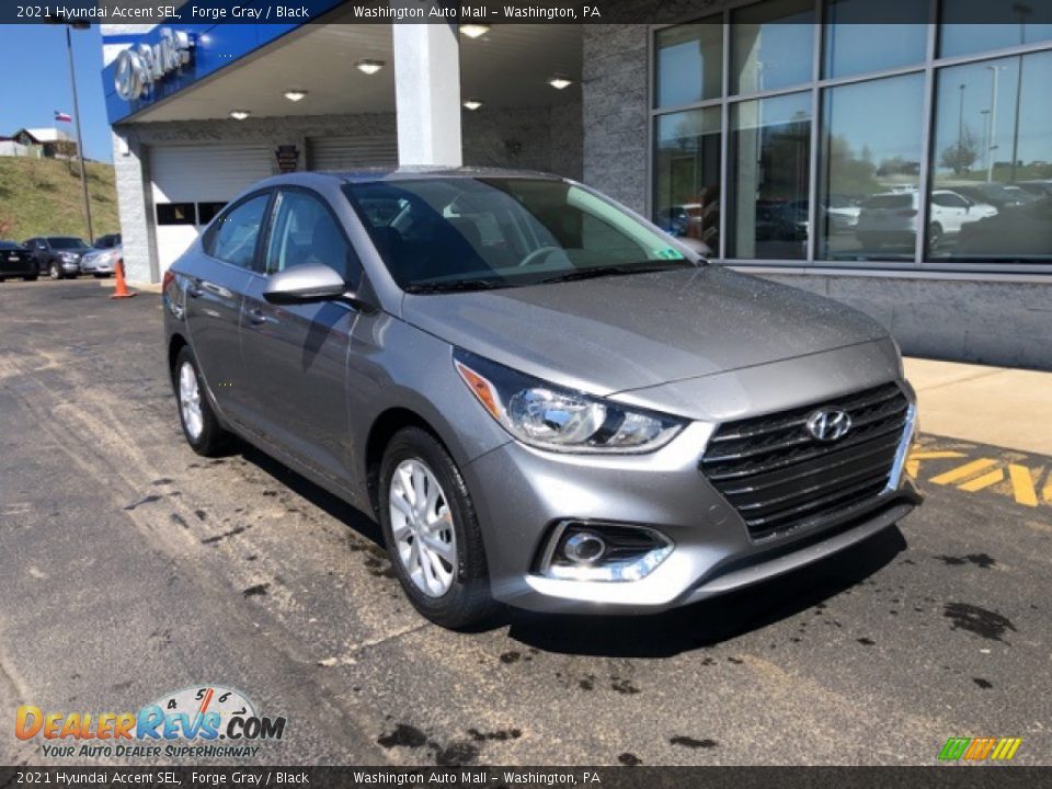 2021 Hyundai Accent SEL Forge Gray / Black Photo #1