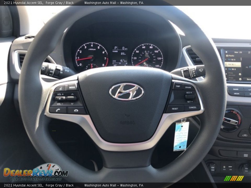 2021 Hyundai Accent SEL Forge Gray / Black Photo #10