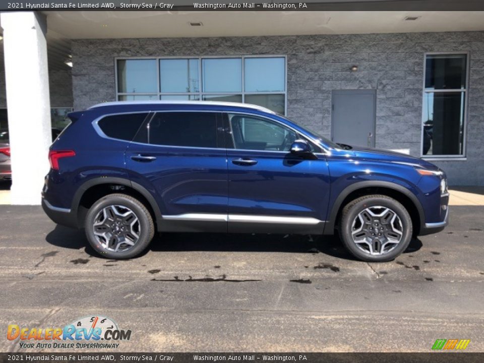 2021 Hyundai Santa Fe Limited AWD Stormy Sea / Gray Photo #2