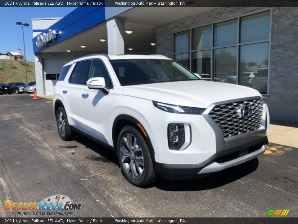 2021 Hyundai Palisade SEL AWD Hyper White / Black Photo #1