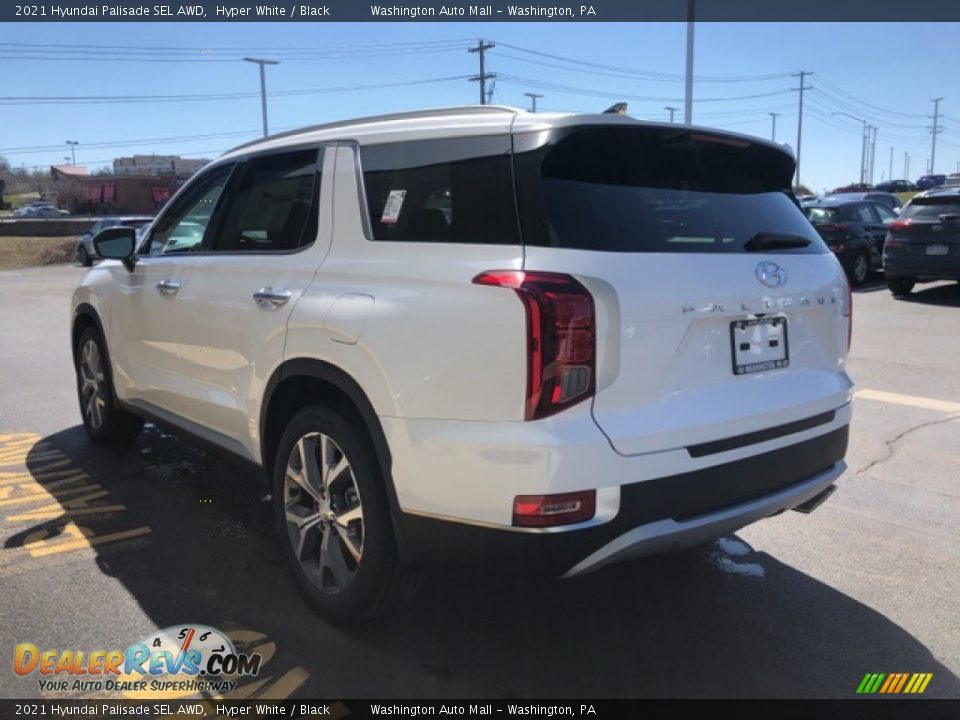 2021 Hyundai Palisade SEL AWD Hyper White / Black Photo #3